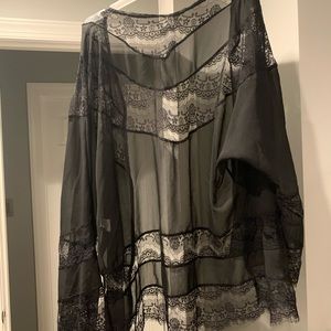 Sheer Black Cardigan